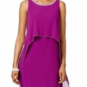 SLNY Purple Women's Size 6 Sheath Dress NWT